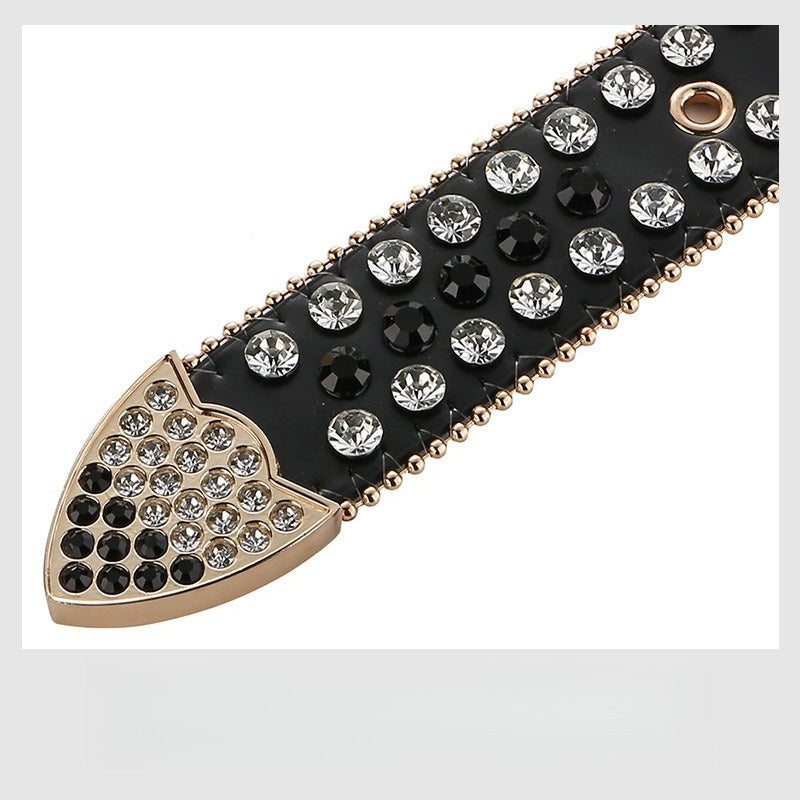 Hip-Hop Punk Rhinestone Belt