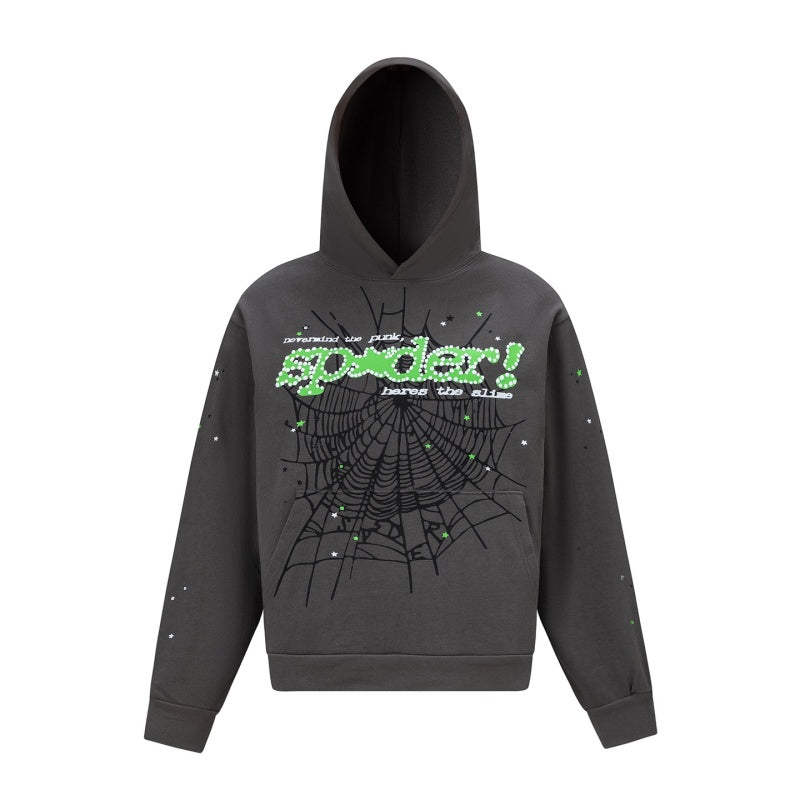 Spiderweb hoodie High-quality pure cotton for autumn and winter