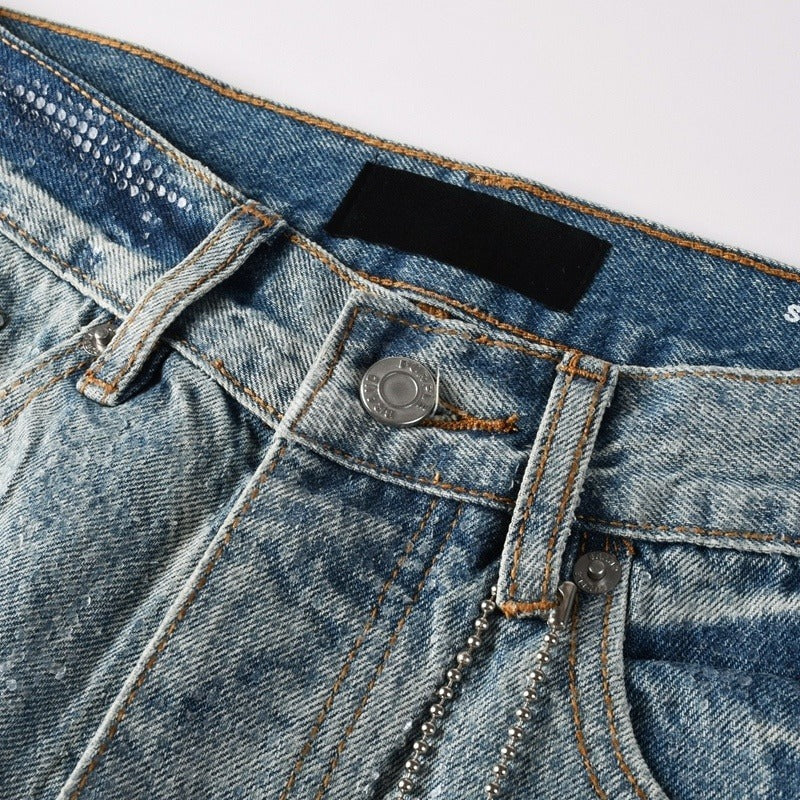 Purple brand Jeans High-quality pure cotton streetwear trousers
