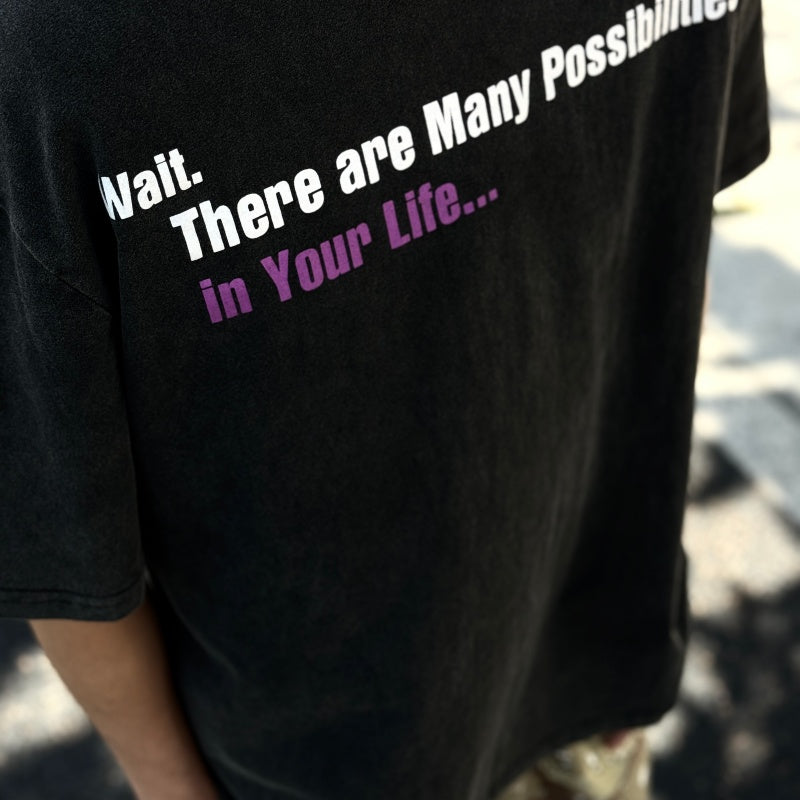 Unisex Vintage T ShirtS WHY NOT" Limited Edition – Available in Black and White. Features heavyweight, washed-and-distressed, high-GSM fabric. High-street short-sleeve tee with an American West Coast street-style aesthetic—blending graffiti and hip-h