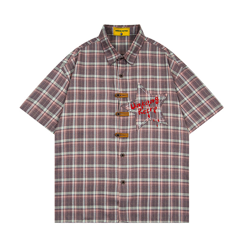 Unisex vintage T-shirt Polo shirt with a stand-up collar