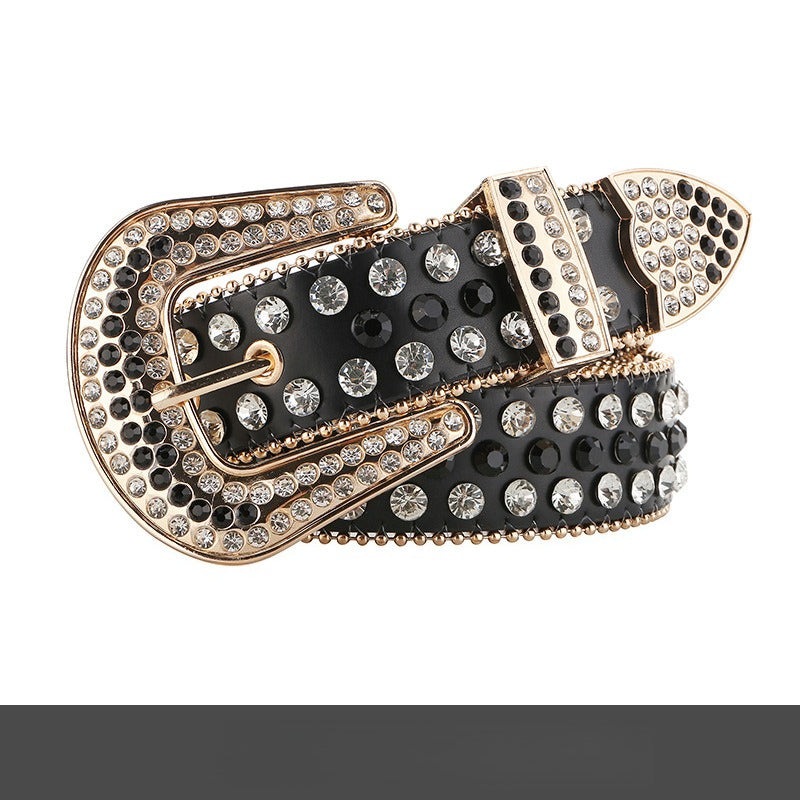 Hip-Hop Punk Rhinestone Belt