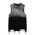 Unisex vintage camisole Black gradient metal