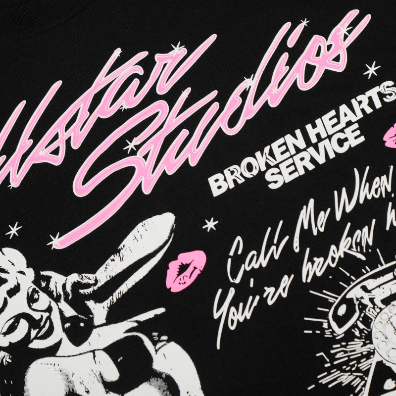 Vintage-style American T-shirt  Distressed Punk Front Back Graphic