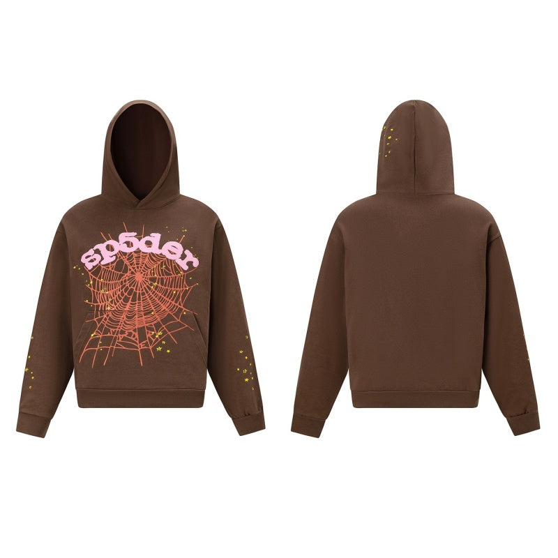 Spiderweb hoodie High-quality pure cotton for autumn and winter