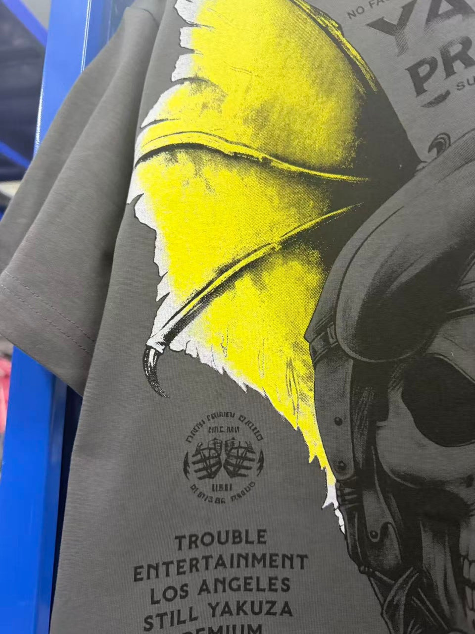 Vintage style washed summer wear T shirt Skull
