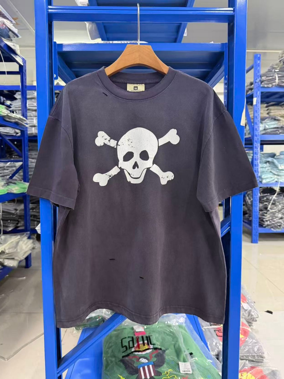 Vintage style washed summer wear T shirt