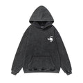 ERD Hoodie Retro Aged Soft Oversized Pullover Front Mini White Sketch Back Three Separated Outline Motifs