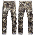 Mens Fashion Jeans Wrinkled snake pattern 583# Pure cotton high quality