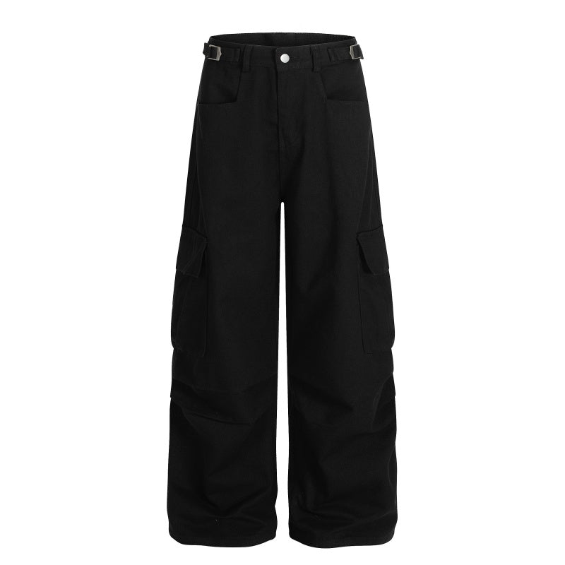 American-style streetwear harem pants Relaxed Baggy Streetwear Cargo Trousers