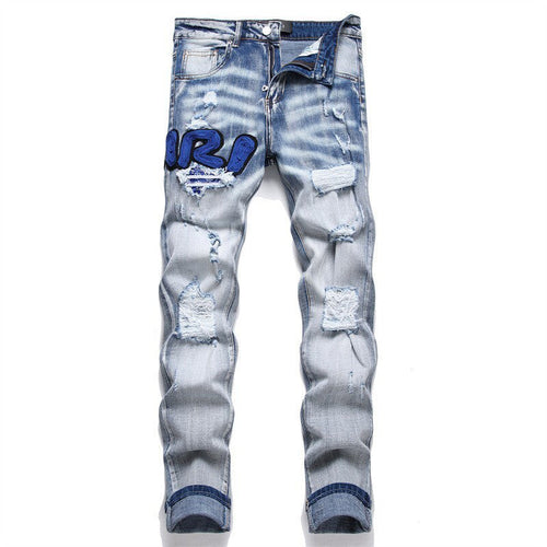 AMIRI Jeans High-quality distressed pure cotton