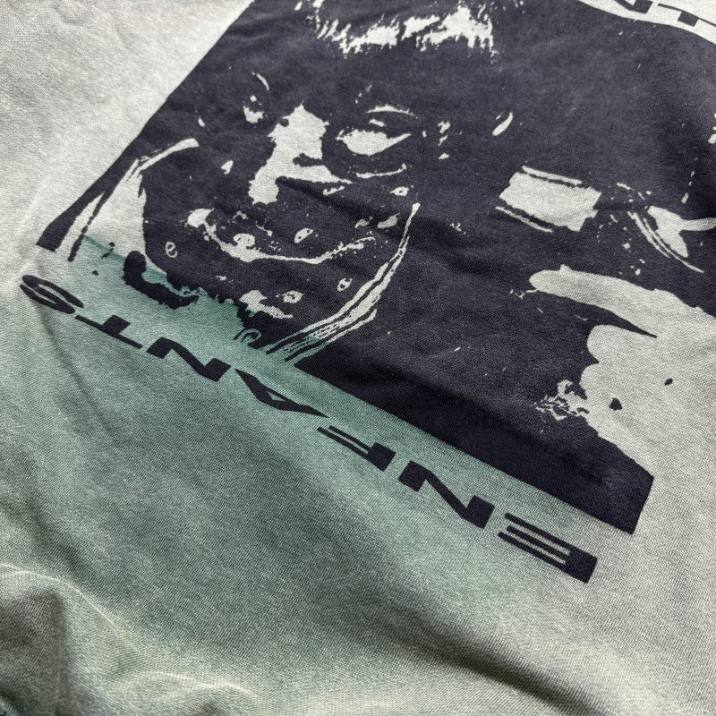 Unisex Vintage Hoodie "Depressed Boy" Limited Edition Hoodie – Custom heavyweight fabric featuring a natural, faded look achieved through Asut-style enzyme and stone washing, with pockets removed after the wash process.