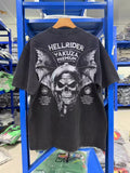 Vintage style washed summer wear T shirt Skull