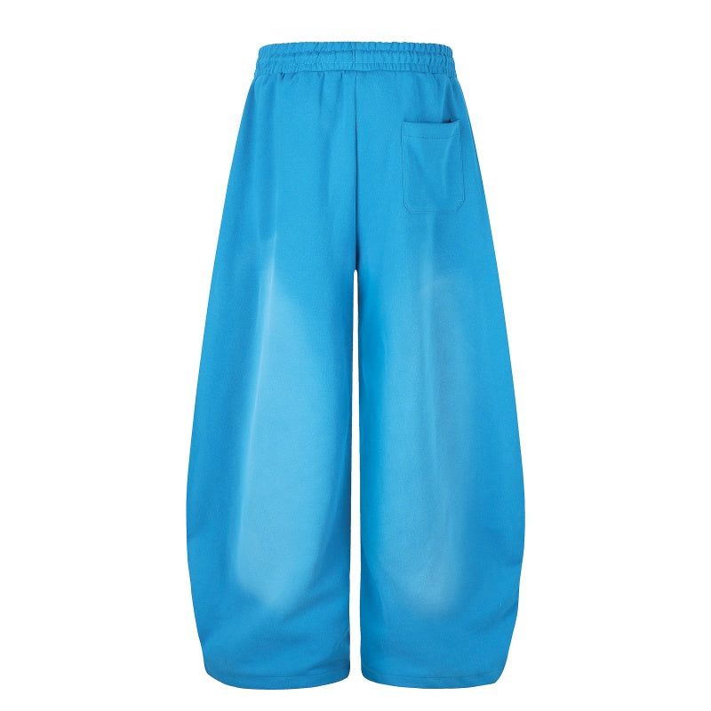 American-style streetwear harem pants Bright Color Star Script Side Stripe Baggy Pants