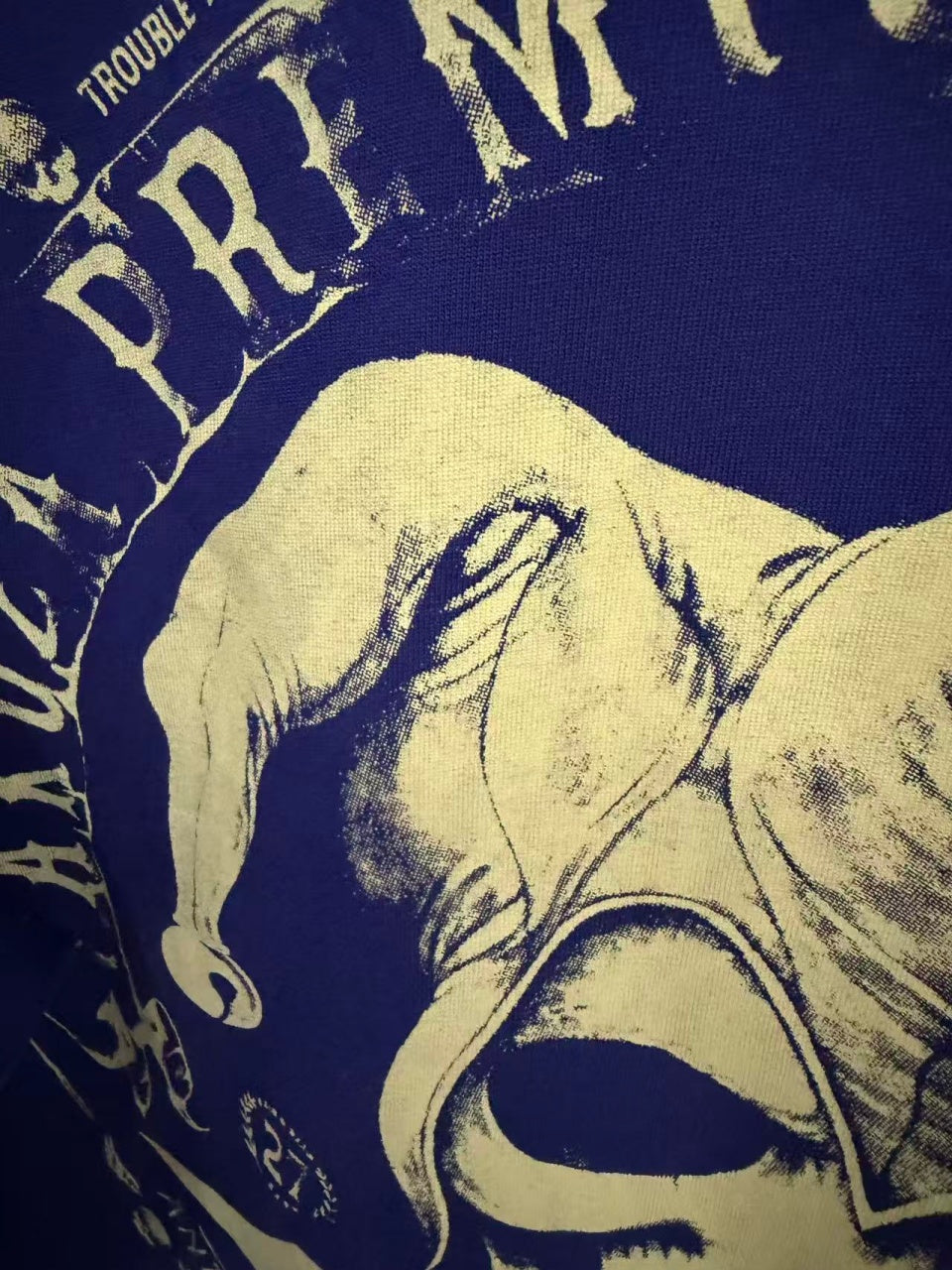 Vintage style washed summer wear T shirt Skull