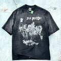 Unisex Vintage T Shirts Sex Pistols – Hand-distressed, washed, and vintage-finished at multiple points.