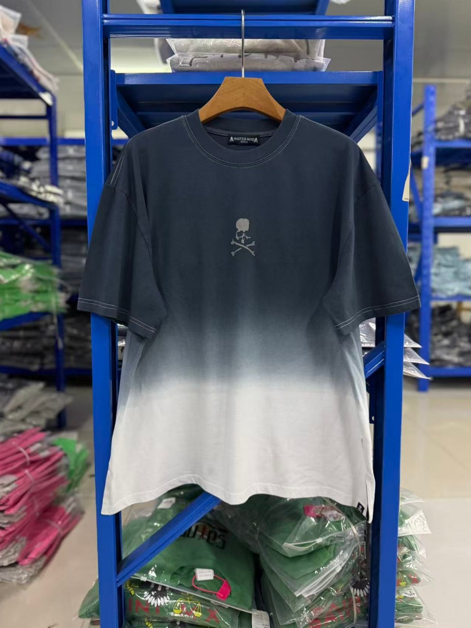 Vintage style washed summer wear T shirt Gradient color
