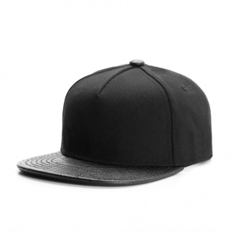 Trendy flat brimmed snapback hatslight board blank shade