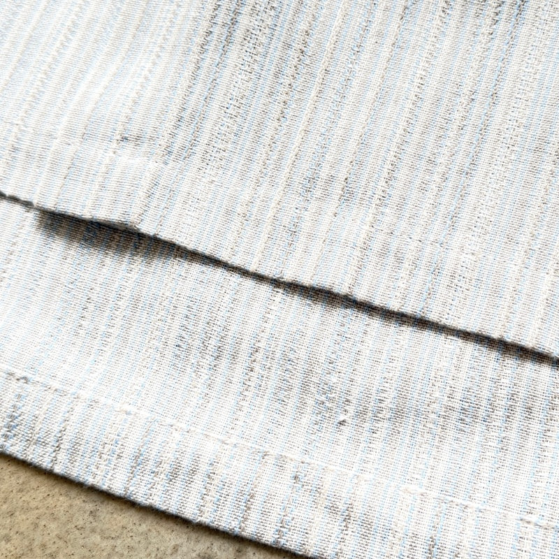 Unisex Vintage T Shirts GALLERY DEPT. 26SS American vintage-style, loose-fitting short-sleeve shirt featuring a Cuban collar and a "dapper old-money" aesthetic. Crafted from a custom linen-blend fabric with a vertical-stripe jacquard weave; breathabl