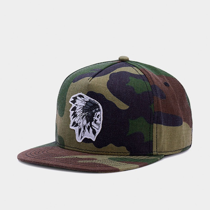 Trendy flat brimmed snapback hatsindian shade