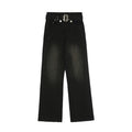 American-style streetwear harem pants Dark Wash Gradient Shadow Denim Trousers