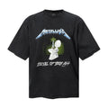 Saint Michael T Shirts  Washed Retro Thrash Rock Front Back Print