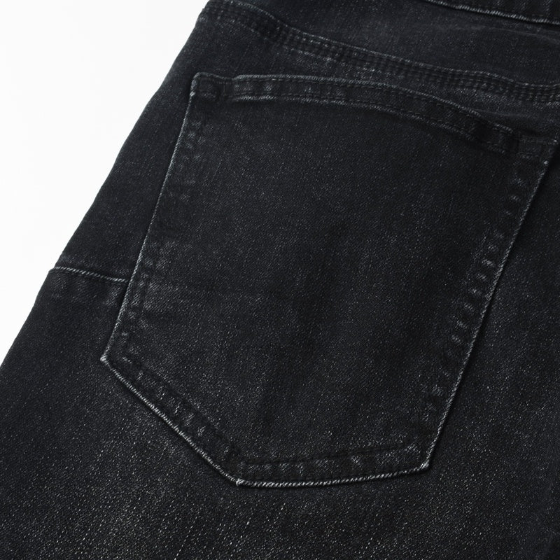 Purple brand Jeans High-quality pure cotton streetwear trousers Rhinestone