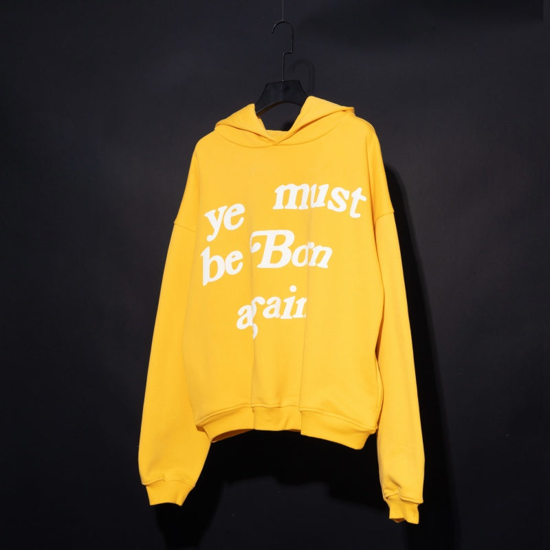Unisex Vintage Hoodie  CPFM "Ye Must Be Born Again" Fleece-Lined Hoodie