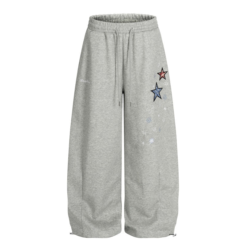 American-style streetwear harem pants Side Star Motif Soft Casual Wear