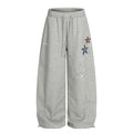 American-style streetwear harem pants Side Star Motif Soft Casual Wear