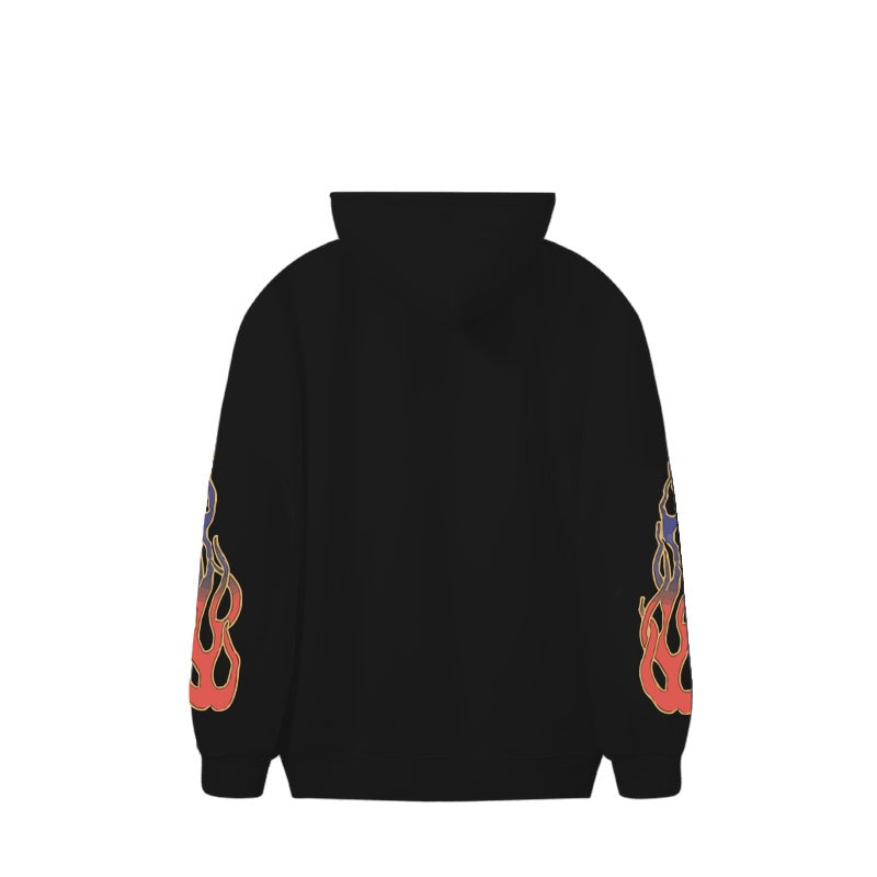 RHUDE Hoodie Vintage Biker‑Style
