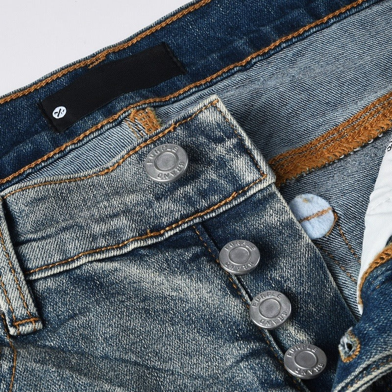 Purple brand Jeans High-quality pure cotton streetwear trousers line