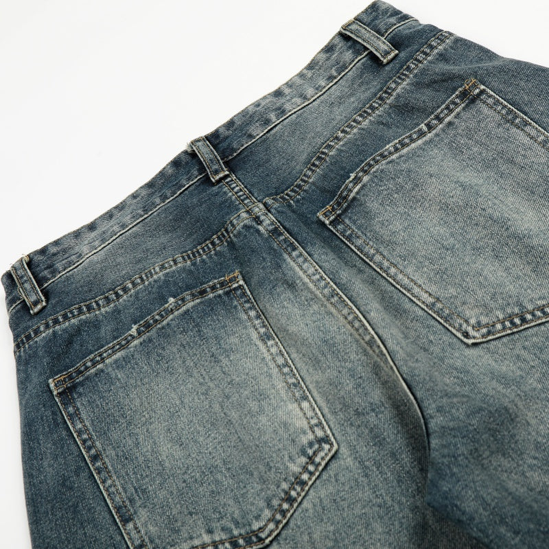 American-style streetwear harem pants Vintage Fade Baggy Balloon Jeans