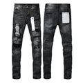 Purple brand Jeans High-quality pure cotton streetwear trousers Hole