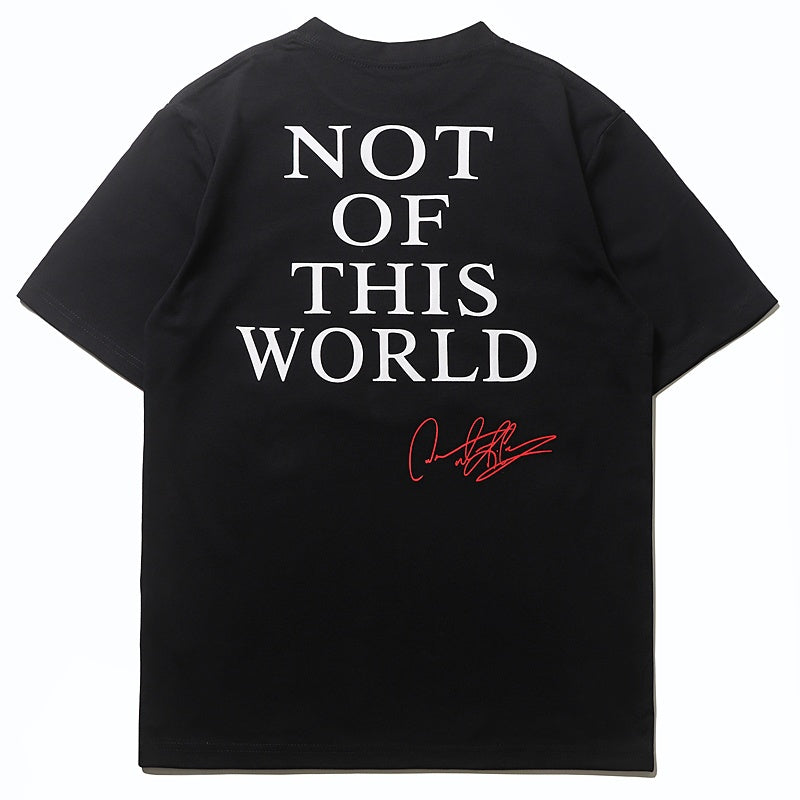 Mens T-shirt Vintage Trendy streetwear featuring a distinctive Dennis Rodman graphic print.