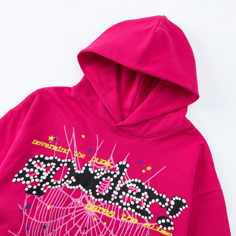 Spiderweb hoodie & sweatpants 2 piece set High-quality pure cotton for autumn and winter