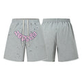 Spiderweb Shorts French Terry Fashion: Spring/Summer High-Street Euro-American Style