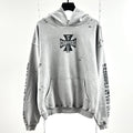 Unisex Vintage Hoodie Saint "West Coast Chopper" Limited Edition Washed & Distressed Hoodie – Featuring multi-zone handcrafted distressing and a heavyweight fabric with an enzyme-milled, faded wash finish.