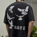 Mens T-shirt FOG collaboration with white dove print