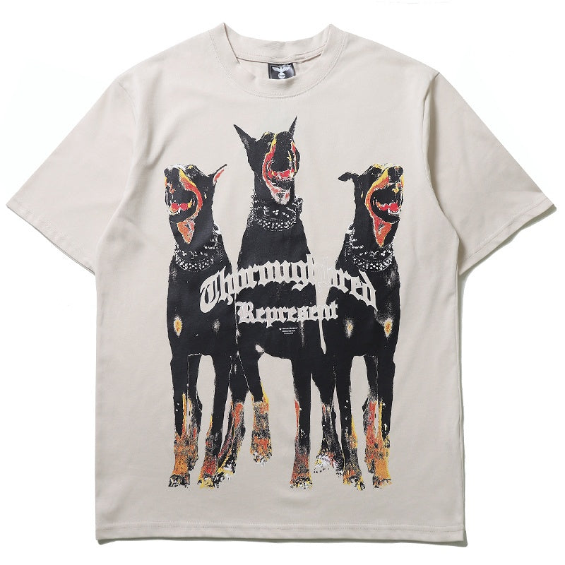 Mens T-shirt Vintage American-style "Hot Shot" Grim Reaper Dunk