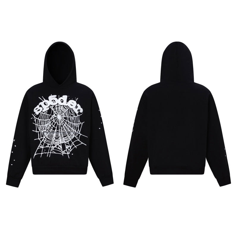Spiderweb hoodie High-quality pure cotton for autumn and winter