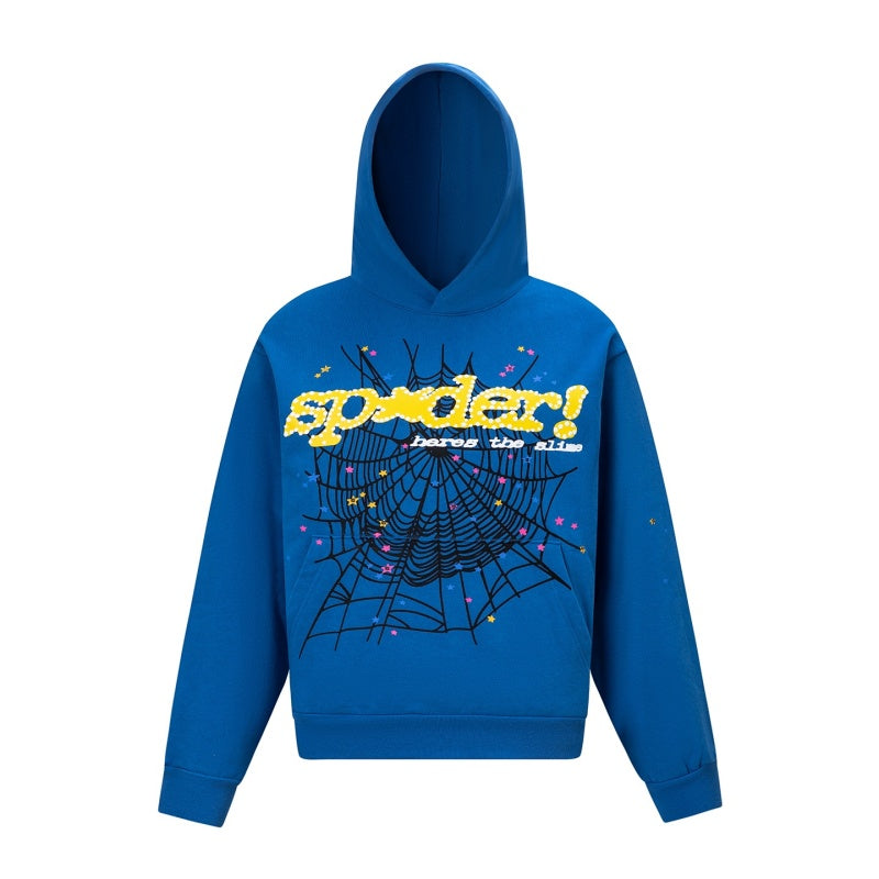 Spiderweb hoodie High-quality pure cotton for autumn and winter