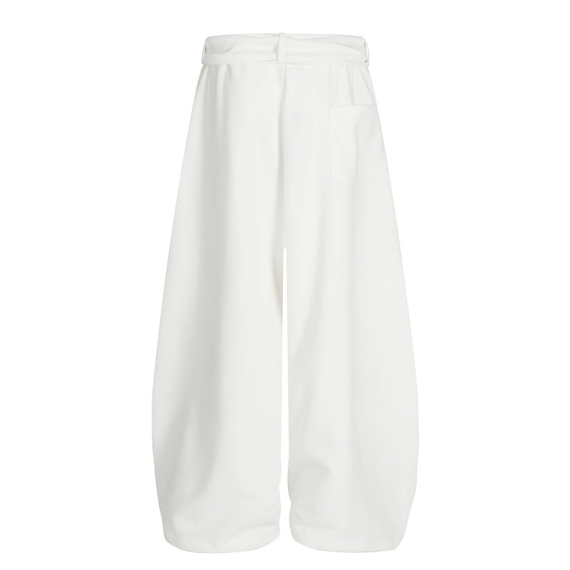 American-style streetwear harem pants Detachable Flame Strap Relaxed Fit Garment