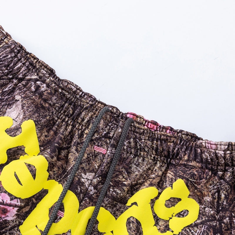 Spiderweb sweatpants High-quality pure cotton for autumn and winter Camouflage