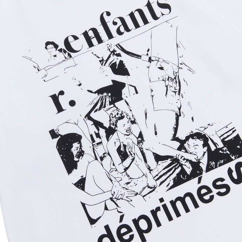 ERD T Shirts Line Art Sketch Figure Stacked Typography Graphic Top