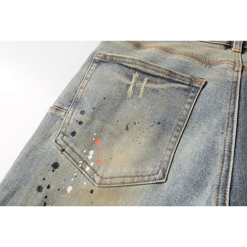 purple brand jeans Pure Cotton High Street Trend