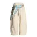 American-style streetwear harem pants Vintage Graphic Bandana Tie Baggy Parachute