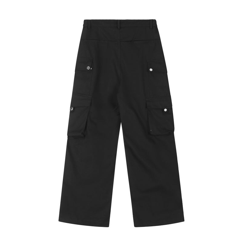 American-style streetwear harem pants Versatile High Waist Casual Cargo Trousers