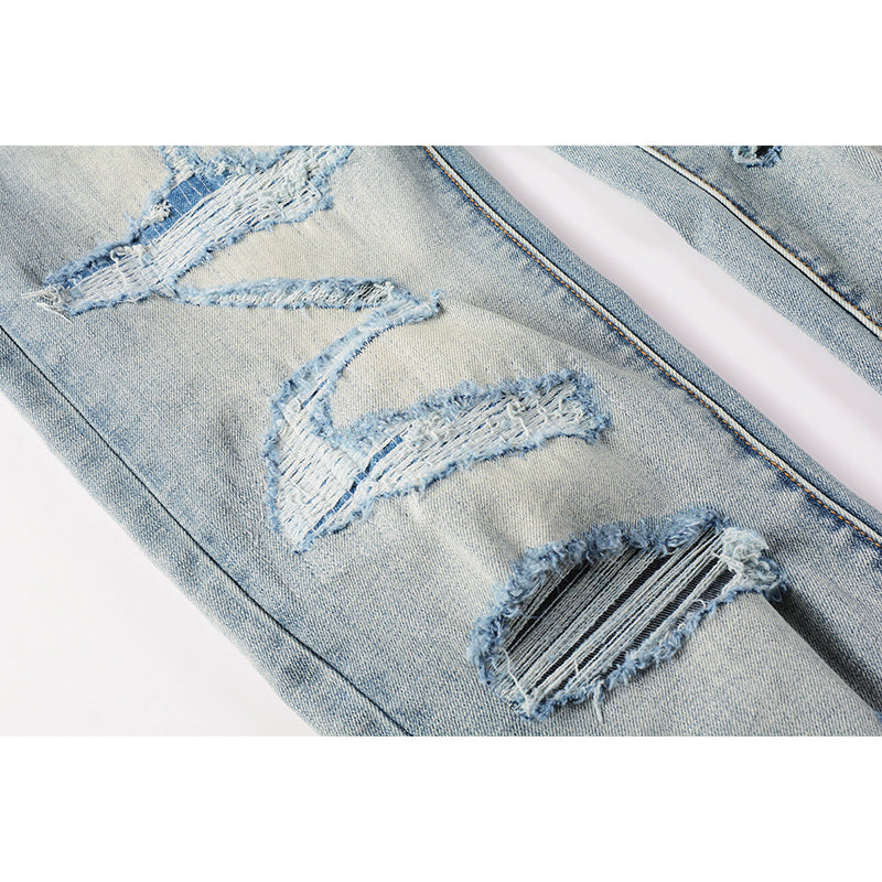 purple brand jeans Pure Cotton High Street Trend