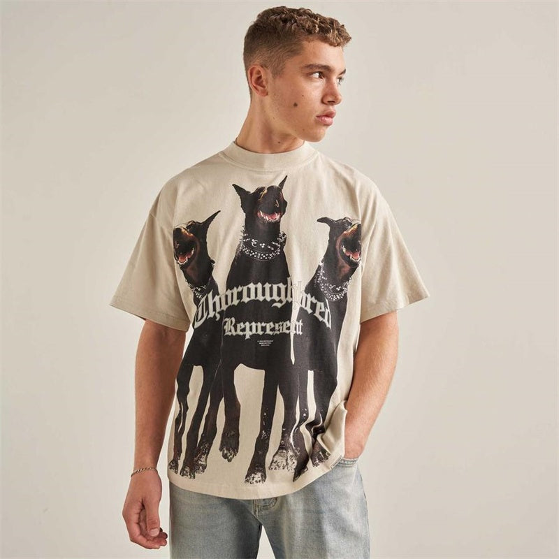 Mens T-shirt Vintage American-style "Hot Shot" Grim Reaper Dunk